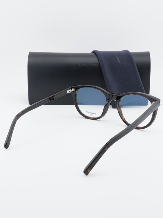 Saint Laurent SL471 002 Square Eyeglasses 53mm – Havana